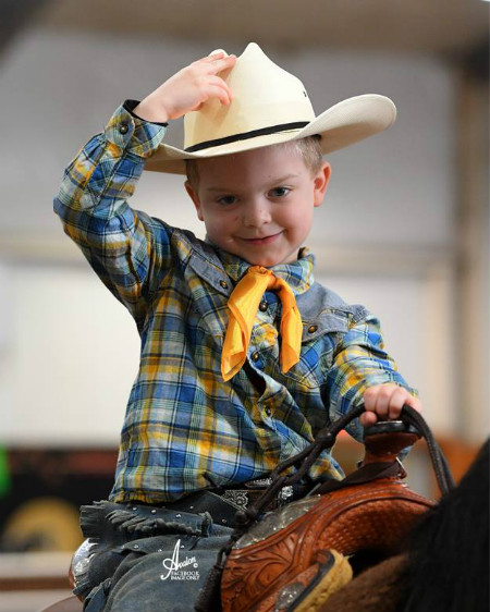 Little boy on horse
